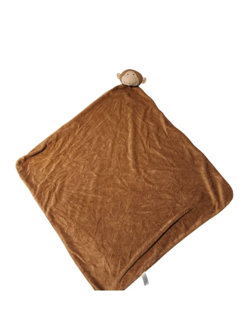 Angel Dear brown monkey oversized large plush lovey security blanket napping
